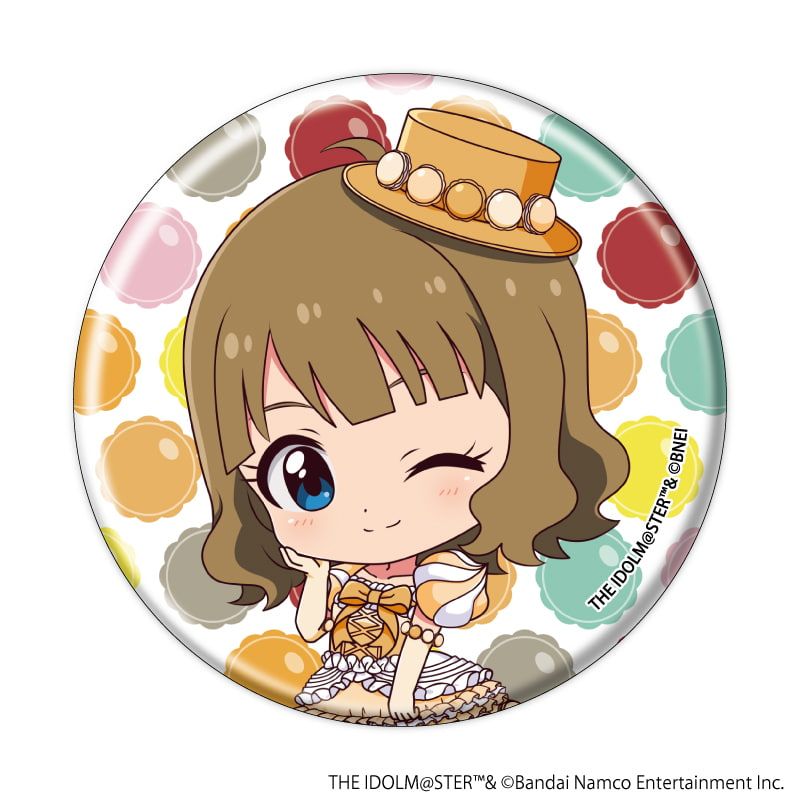 缶バッジ「アイドルマスター ミリオンライブ！」21/マカロンドレスver. トレーディング(7種)(ミニキャライラスト)