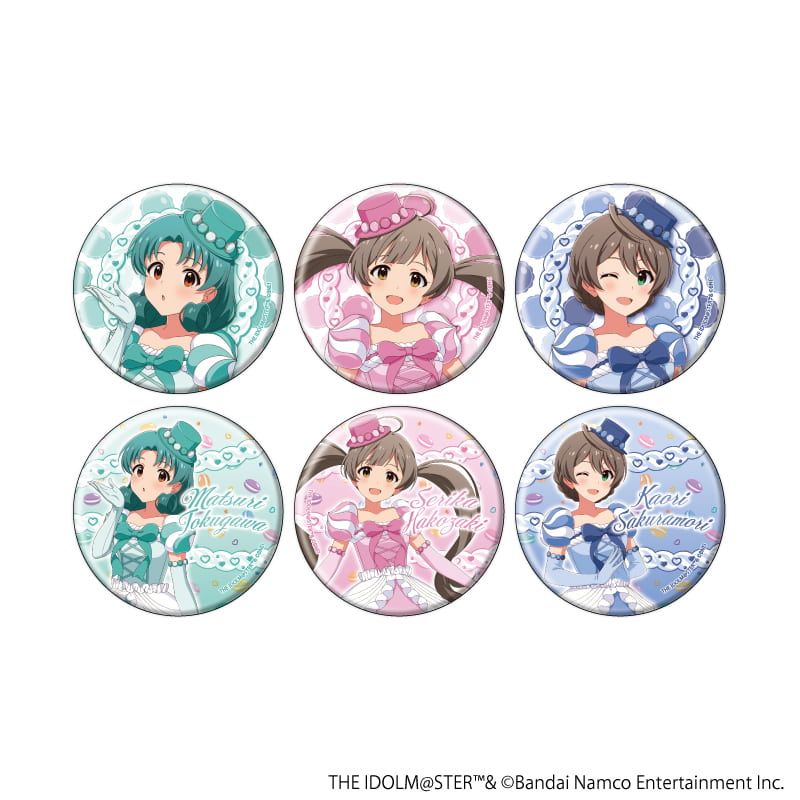 缶バッジ「アイドルマスター ミリオンライブ！」20/マカロンドレスver. トレーディング(6種)(描き下ろしイラスト)