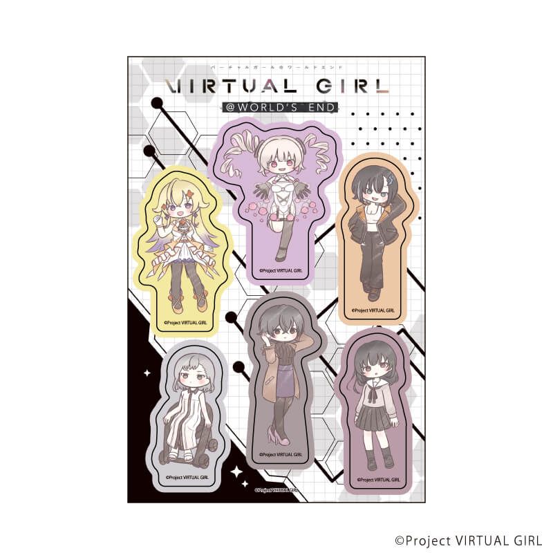 PETANTシール「VIRTUAL GIRL @ WORLD'S END」01/(グラフアートイラスト)