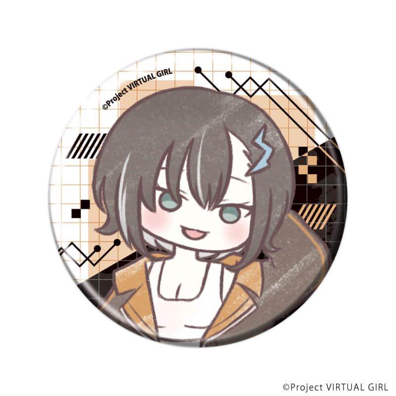 缶バッジ「VIRTUAL GIRL @ WORLD'S END」02/ブラインド(6種)(グラフアートイラスト)