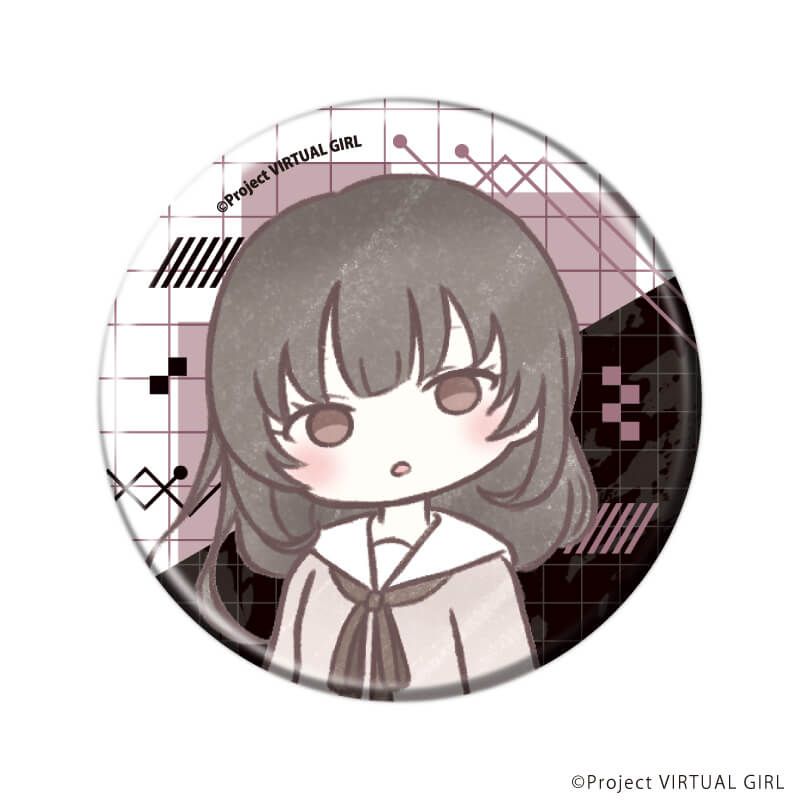 缶バッジ「VIRTUAL GIRL @ WORLD'S END」02/ブラインド(6種)(グラフアートイラスト)