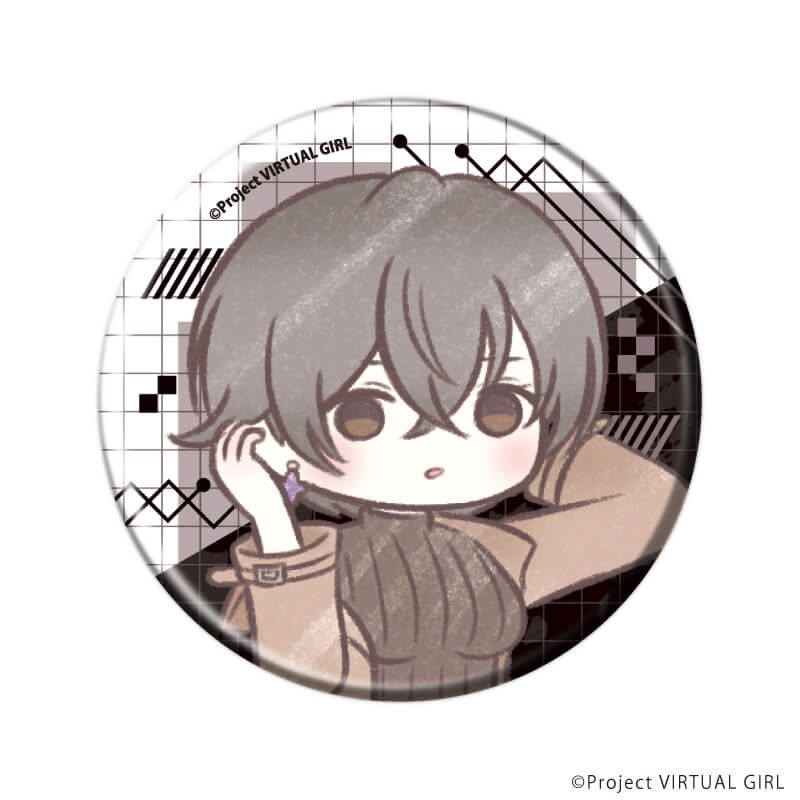 缶バッジ「VIRTUAL GIRL @ WORLD'S END」02/ブラインド(6種)(グラフアートイラスト)