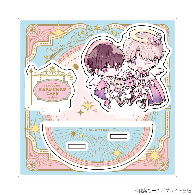 アクリルスタンドプレート「MeroMero cafe」01/愛葉もーこ(描き下ろしイラスト)