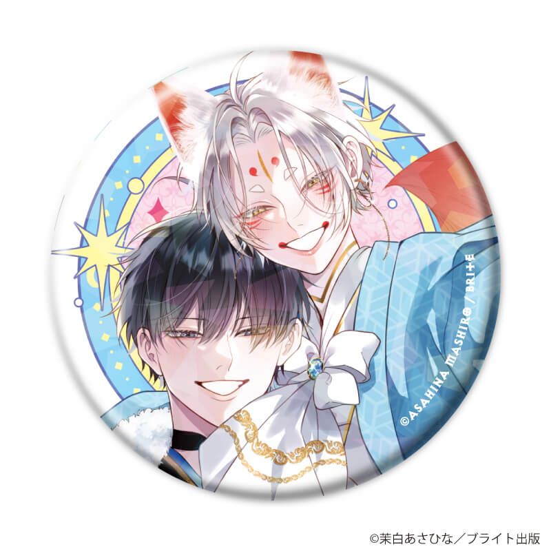 ホログラム缶バッジ(57mm)「MeroMero cafe」01/コンプリートセット(全7種)(描き下ろしイラスト)