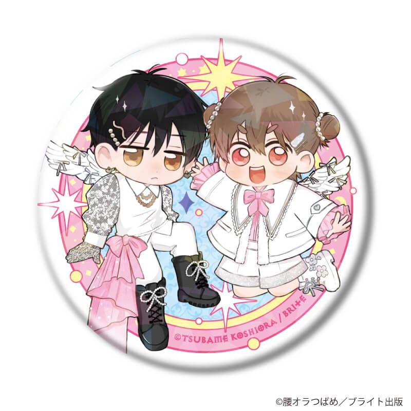 ホログラム缶バッジ(57mm)「MeroMero cafe」01/コンプリートセット(全7種)(描き下ろしイラスト)