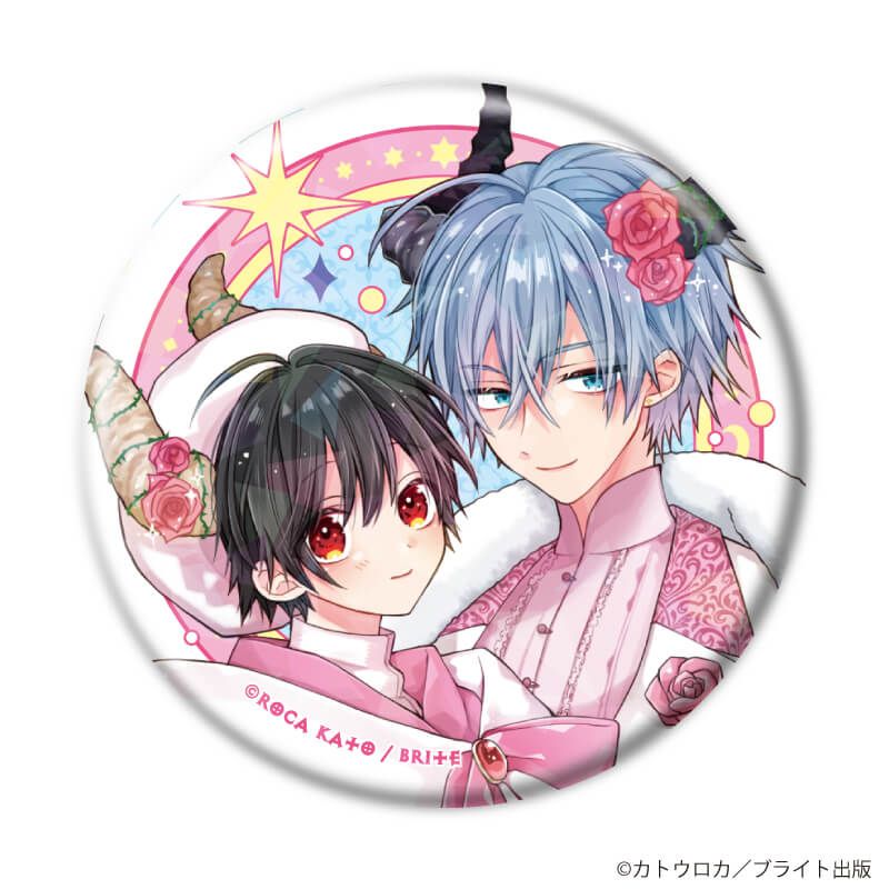 ホログラム缶バッジ(57mm)「MeroMero cafe」01/ブラインド(7種)(描き