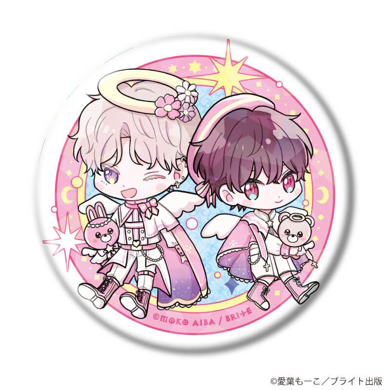 ホログラム缶バッジ(57mm)「MeroMero cafe」01/ブラインド(7種)(描き下ろしイラスト)