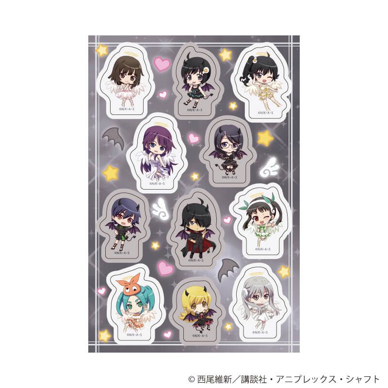 PETANTシール「TVアニメ『〈物語〉シリーズ』」01/天使と悪魔ver.(ミニキャライラスト)