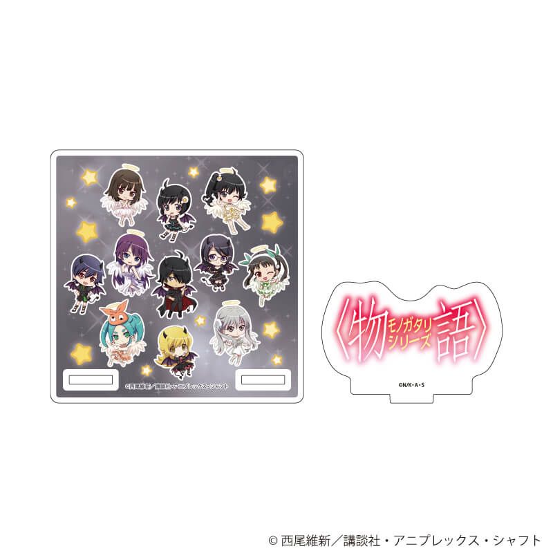 ミニアクリルジオラマスタンド「TVアニメ『〈物語〉シリーズ』」01/天使と悪魔ver.(ミニキャライラスト)