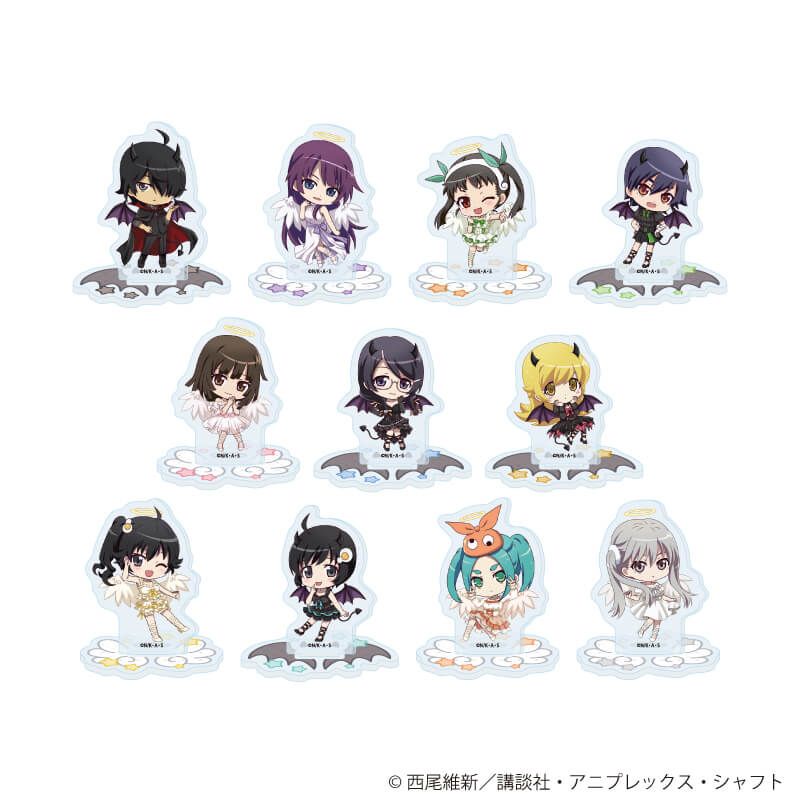 アクリルぷちスタンド「TVアニメ『〈物語〉シリーズ』」01/天使と悪魔ver. コンプリートセット(全11種)(ミニキャライラスト)