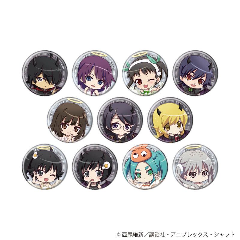 缶バッジ「TVアニメ『〈物語〉シリーズ』」01/天使と悪魔ver. ブラインド(11種)(ミニキャライラスト)