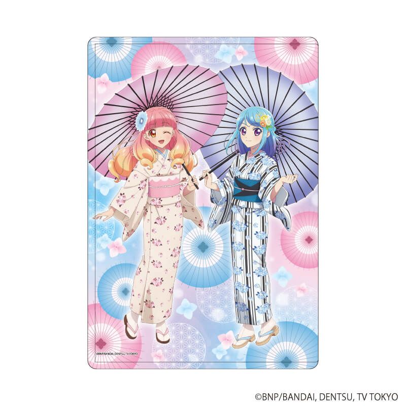キャラクリアケース「アイカツフレンズ！」03/あいね＆みお 梅雨ver.(描き下ろしイラスト)