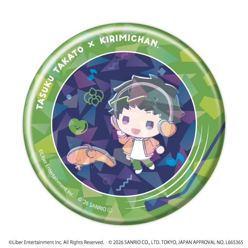 ホログラム缶バッジ(57mm)「A3!×Sanrio characters」02/コンプリートセット(全12種)秋組&冬組(コラボイラスト)