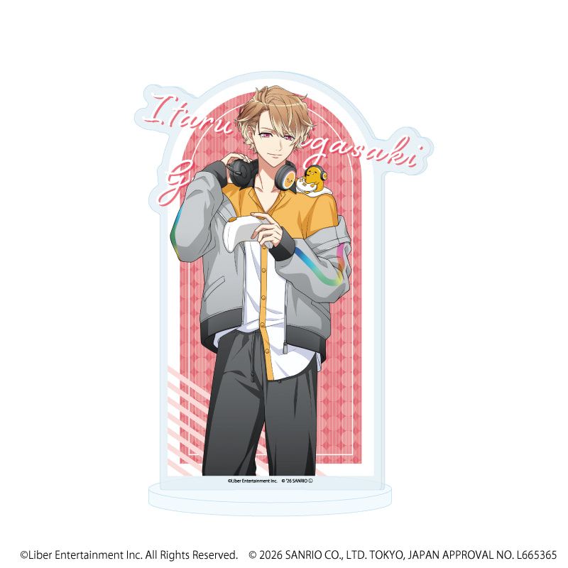 アクリルスタンド「A3!×Sanrio characters」45/茅ヶ崎 至×ぐでたま(コラボイラスト)