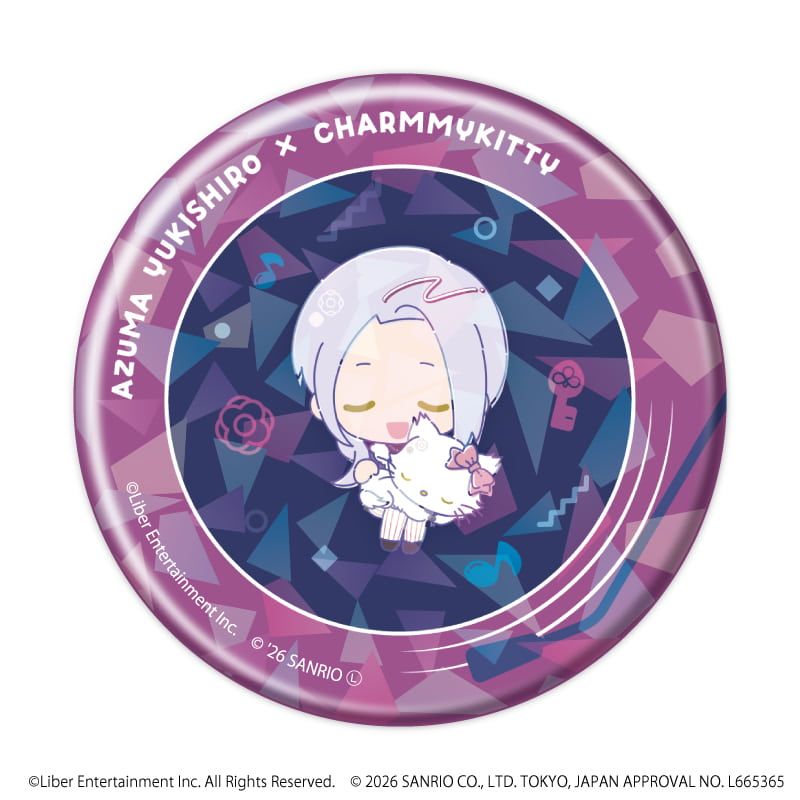 ホログラム缶バッジ(57mm)「A3!×Sanrio characters」02/ブラインド(12