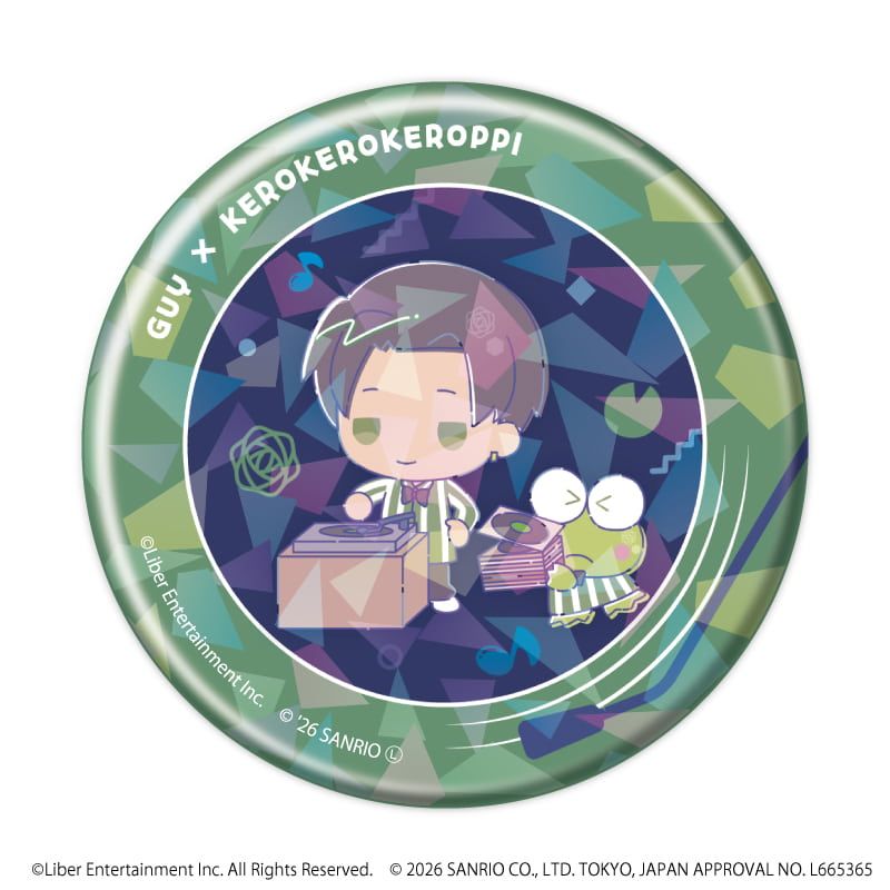ホログラム缶バッジ(57mm)「A3!×Sanrio characters」02/ブラインド(12種)秋組&冬組(コラボイラスト)