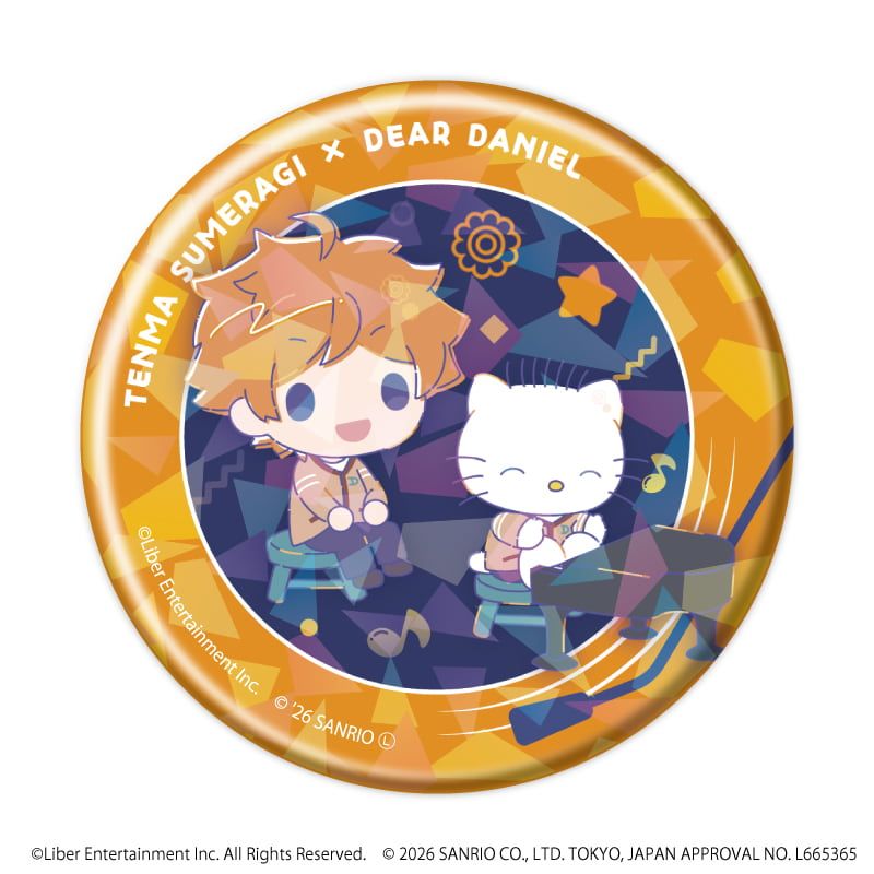 ホログラム缶バッジ(57mm)「A3!×Sanrio characters」01/ブラインド(12