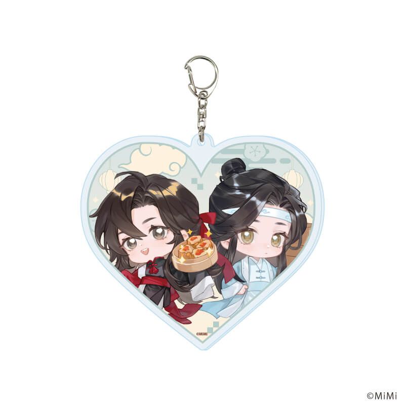 デカアクリルキーホルダー「大河幻想ラジオドラマ「魔道祖師」」08/魏無羨&藍忘機 中華飯店ver.(ミニキャライラスト)