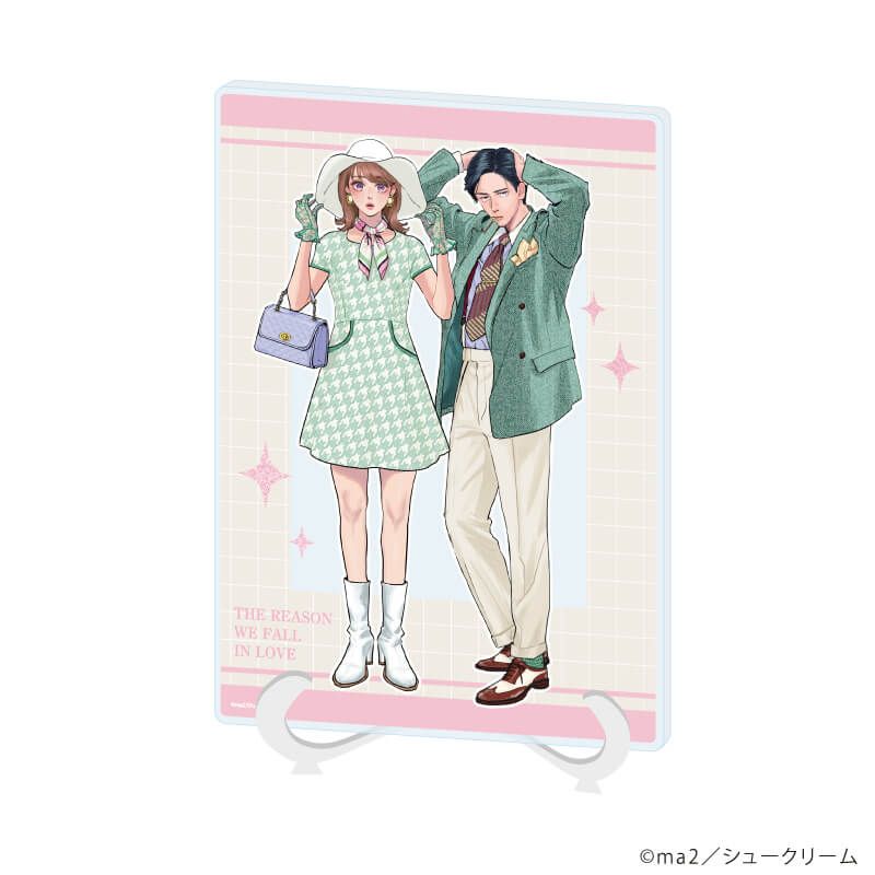 アクリルアートボード(A5サイズ)「私たちが恋する理由」01/集合デザイン(描き下ろしイラスト)