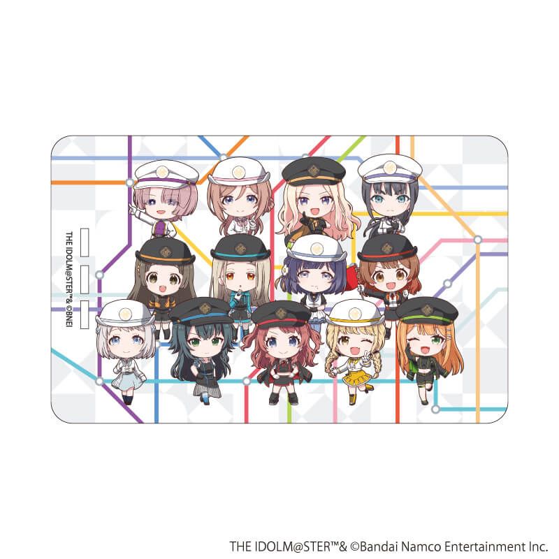 PIICA(R)(パスケース)「学園アイドルマスター」02/集合デザイン 駅員風衣装ver.(ミニキャライラスト)