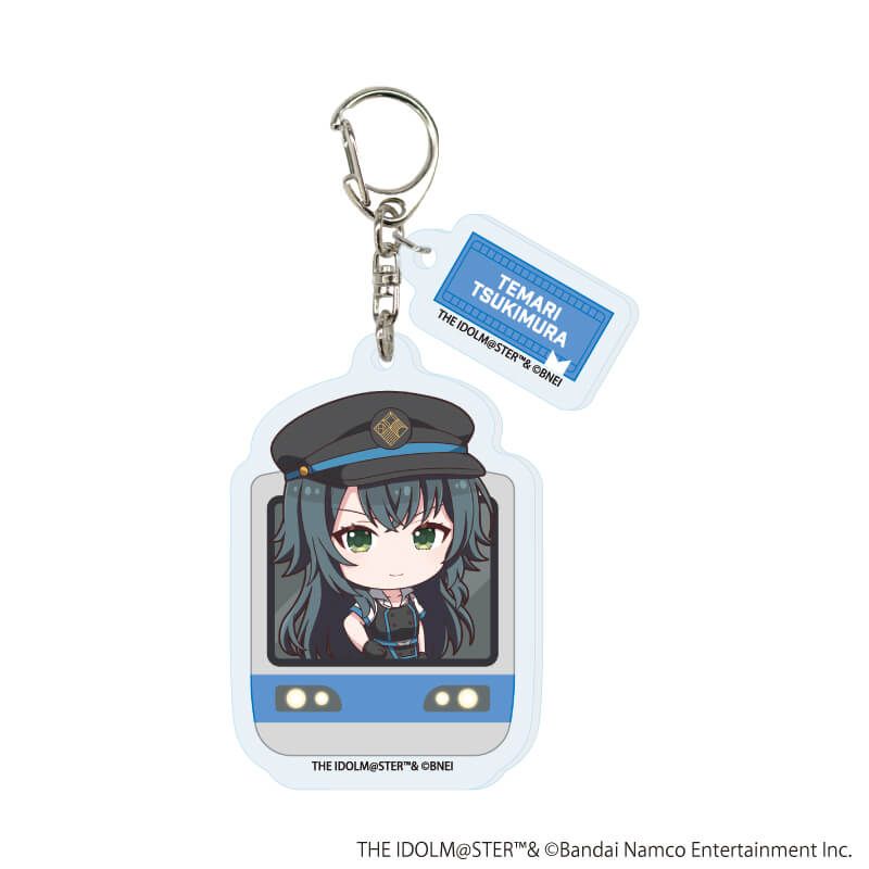 パーツ付きアクリルキーホルダー「学園アイドルマスター」03/駅員風衣装ver. コンプリートセット(全13種)(ミニキャライラスト)