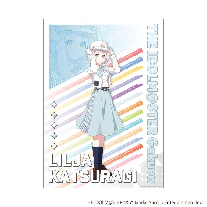 A3クリアポスター「学園アイドルマスター」09/葛城リーリヤ 駅員風衣装ver.(描き下ろしイラスト)