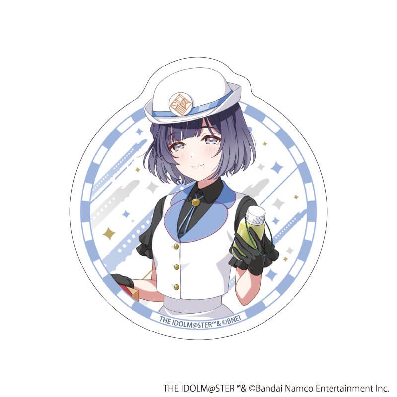 ダイカットステッカー「学園アイドルマスター」35/秦谷美鈴 駅員風衣装ver.(描き下ろしイラスト)