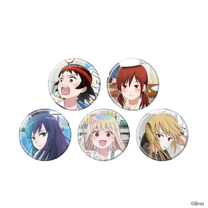 缶バッジ「女子高生の無駄づかい」01/コンプリートセット(全5種)(公式イラスト)
