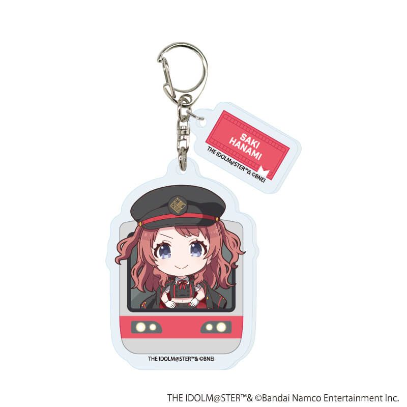 パーツ付きアクリルキーホルダー「学園アイドルマスター」03/駅員風衣装ver. トレーディング(13種)(ミニキャライラスト)