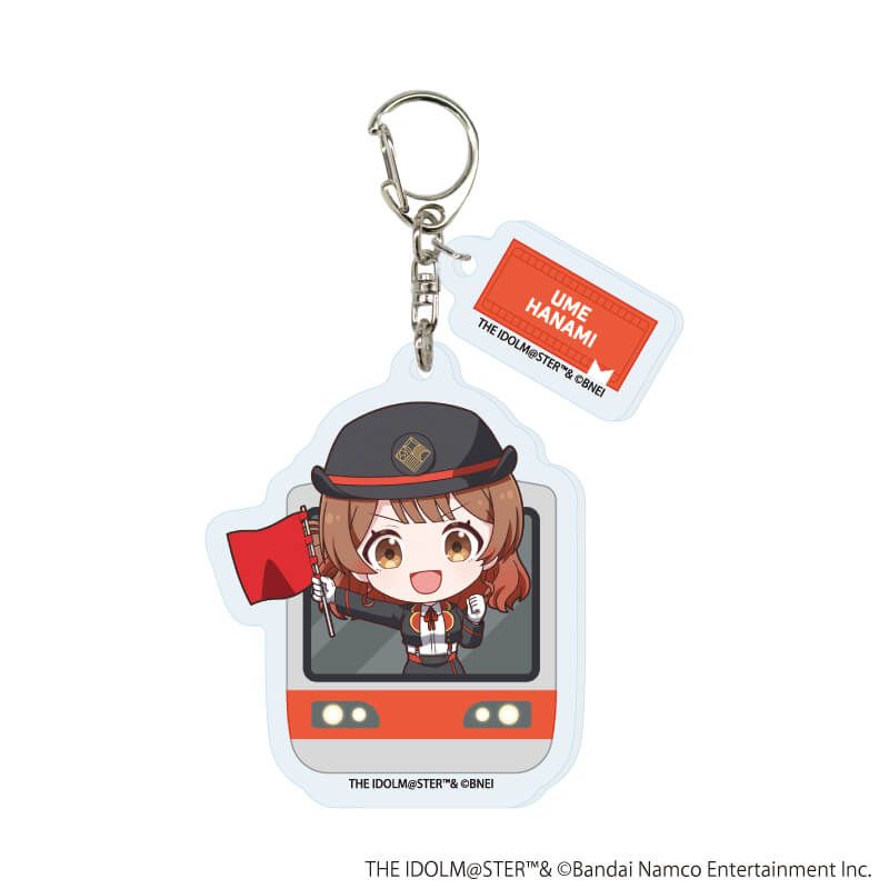 パーツ付きアクリルキーホルダー「学園アイドルマスター」03/駅員風衣装ver. トレーディング(13種)(ミニキャライラスト)