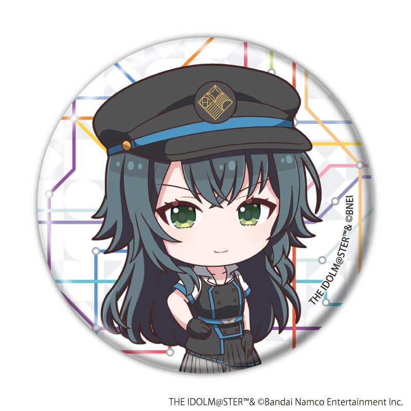 缶バッジ「学園アイドルマスター」06/駅員風衣装ver. トレーディング(13種)(ミニキャライラスト)