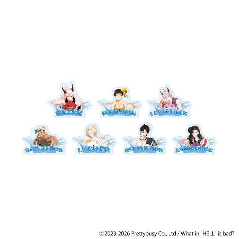 おなまえアクリルプレートバッジ「What in hell is bad?‐地獄のどこが悪い？」01/コンプリートセット(全7種)(描き下ろしイラスト)