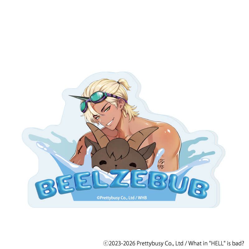 おなまえアクリルプレートバッジ「What in hell is bad?‐地獄のどこが悪い？」01/ブラインド(7種)(描き下ろしイラスト)