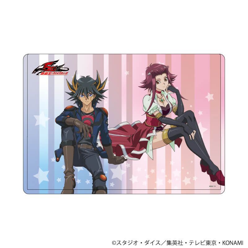 キャラクリアケース「遊☆戯☆王5D's」19/不動遊星＆十六夜アキ(描き下ろしイラスト)