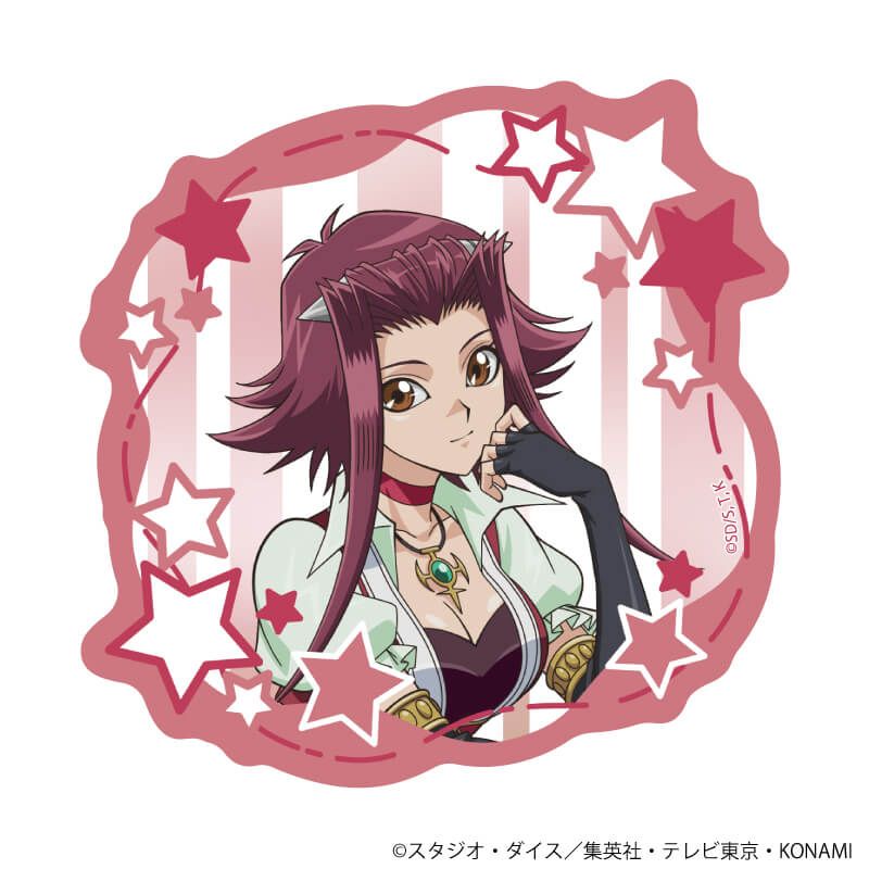 ダイカットステッカー「遊☆戯☆王5D's」03/十六夜アキ(描き下ろしイラスト)