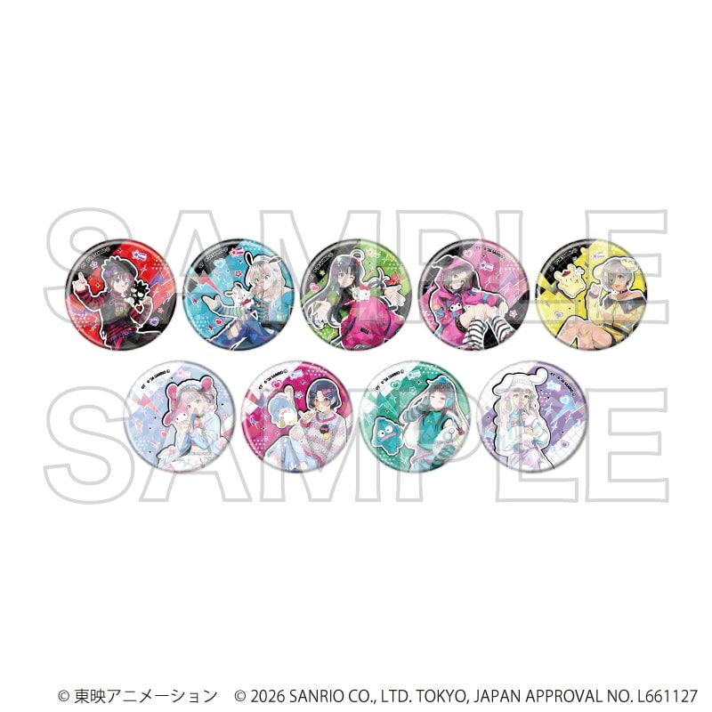 ホログラム缶バッジ(57mm)「ガールズバンドクライ×サンリオ