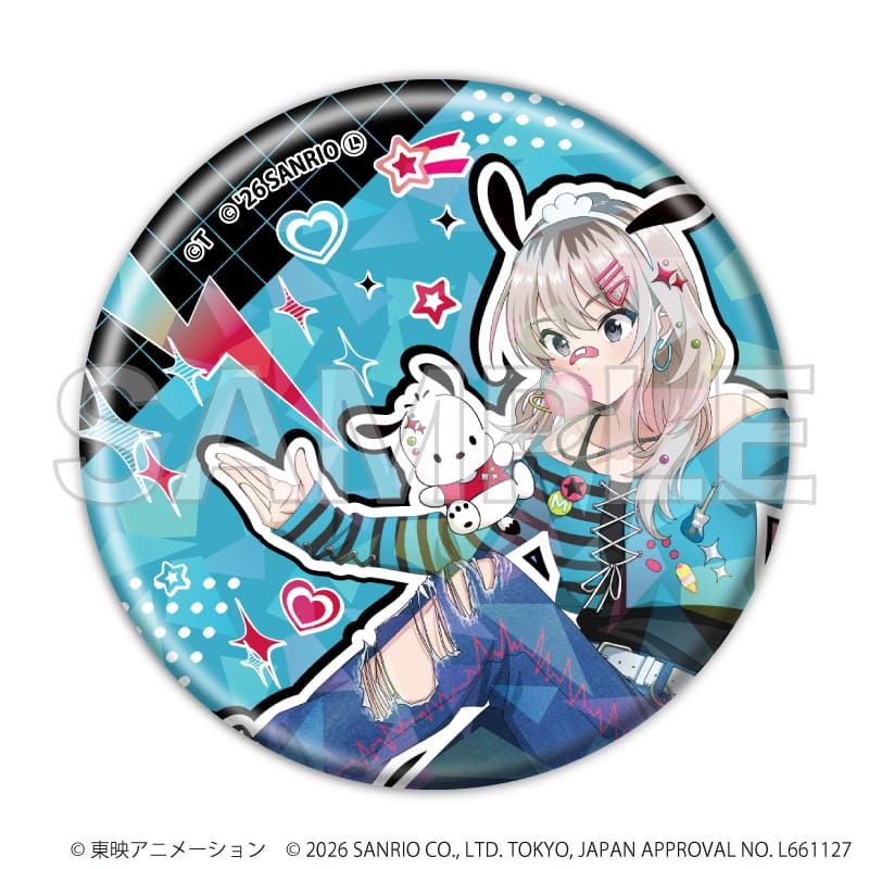 ホログラム缶バッジ(57mm)「ガールズバンドクライ×サンリオ