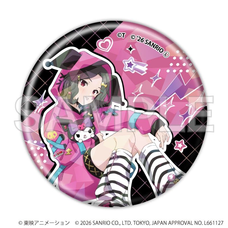 ホログラム缶バッジ(57mm)「ガールズバンドクライ×サンリオ
