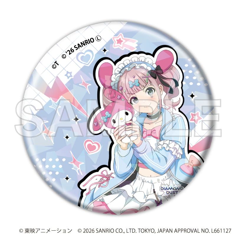 ホログラム缶バッジ(57mm)「ガールズバンドクライ×サンリオ