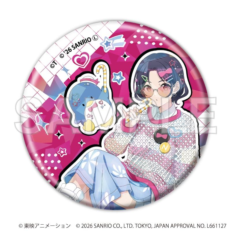 ホログラム缶バッジ(57mm)「ガールズバンドクライ×サンリオ