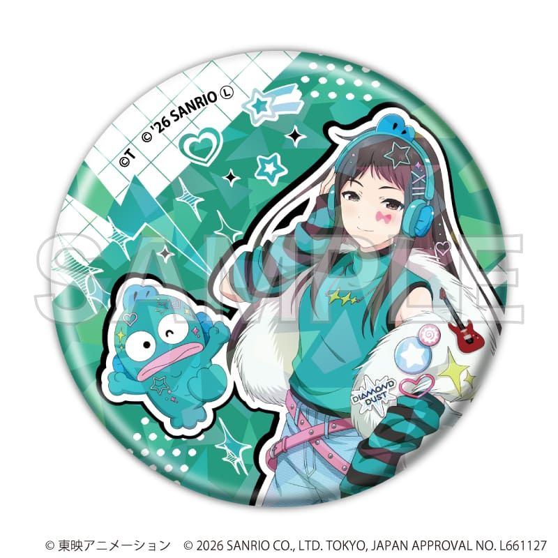 ホログラム缶バッジ(57mm)「ガールズバンドクライ×サンリオ
