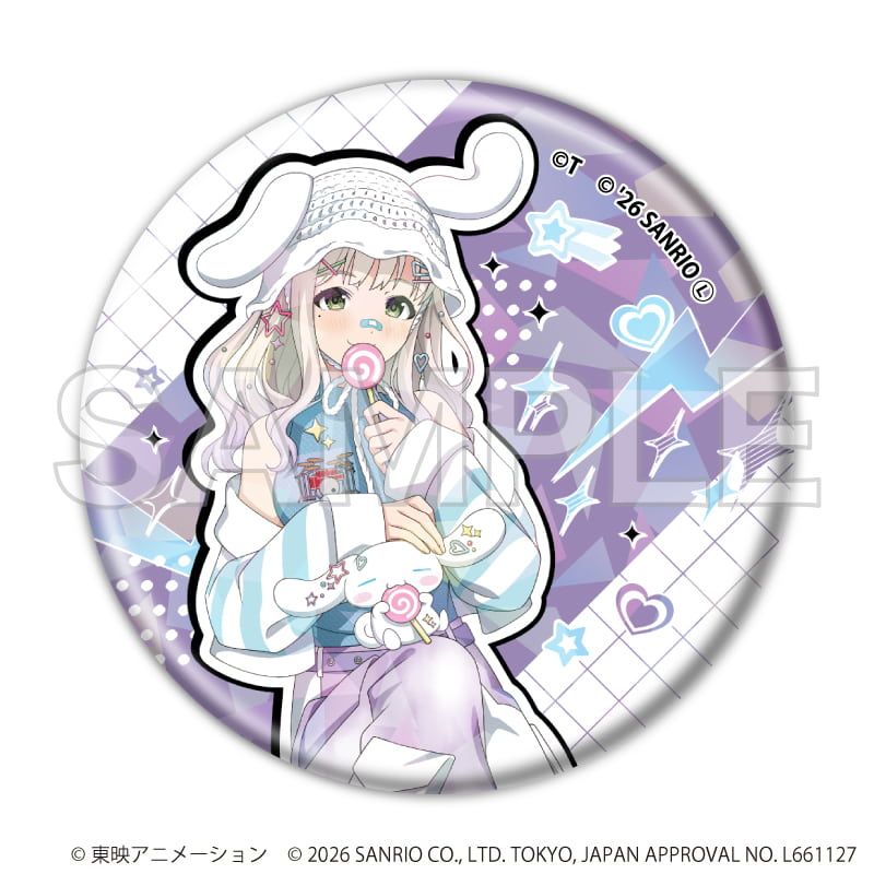 ホログラム缶バッジ(57mm)「ガールズバンドクライ×サンリオ