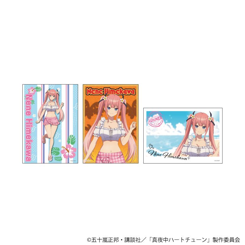 L版ブロマイド3枚セット「TVアニメ『真夜中ハートチューン』」02/日芽川 寧々 ビーチデートver.(描き下ろしイラスト)