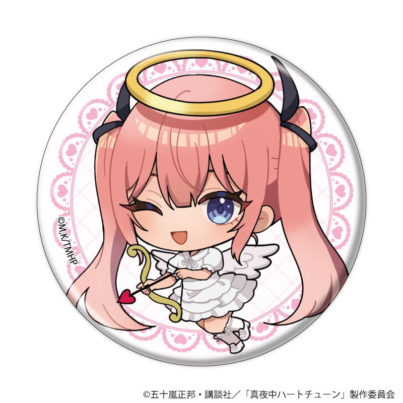 缶バッジ「TVアニメ『真夜中ハートチューン』」05/天使&悪魔ver. ブラインド(8種)(ミニキャライラスト)