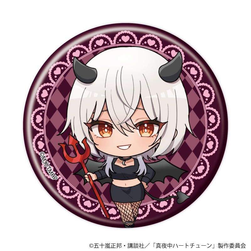 缶バッジ「TVアニメ『真夜中ハートチューン』」05/天使&悪魔ver. ブラインド(8種)(ミニキャライラスト)