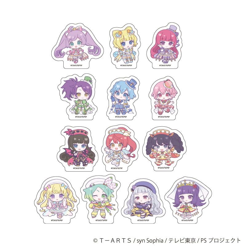 フレークシール(13枚セット)「プリティーシリーズ」01/アイドルタイムプリパラ コーデアレンジver.(ミニキャライラスト)