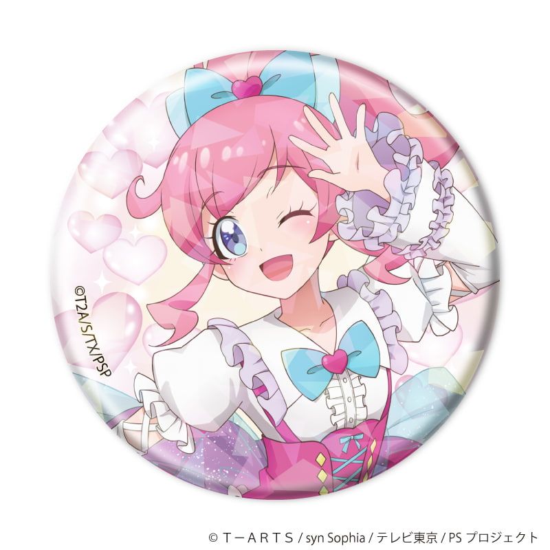 ホログラム缶バッジ(57mm)「プリティーシリーズ」02/コーデアレンジver. コンプリートセット(全10種)(描き下ろしイラスト)