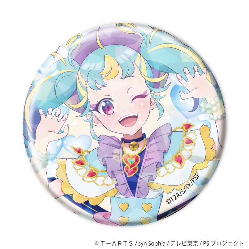 ホログラム缶バッジ(57mm)「プリティーシリーズ」02/コーデアレンジver. コンプリートセット(全10種)(描き下ろしイラスト)