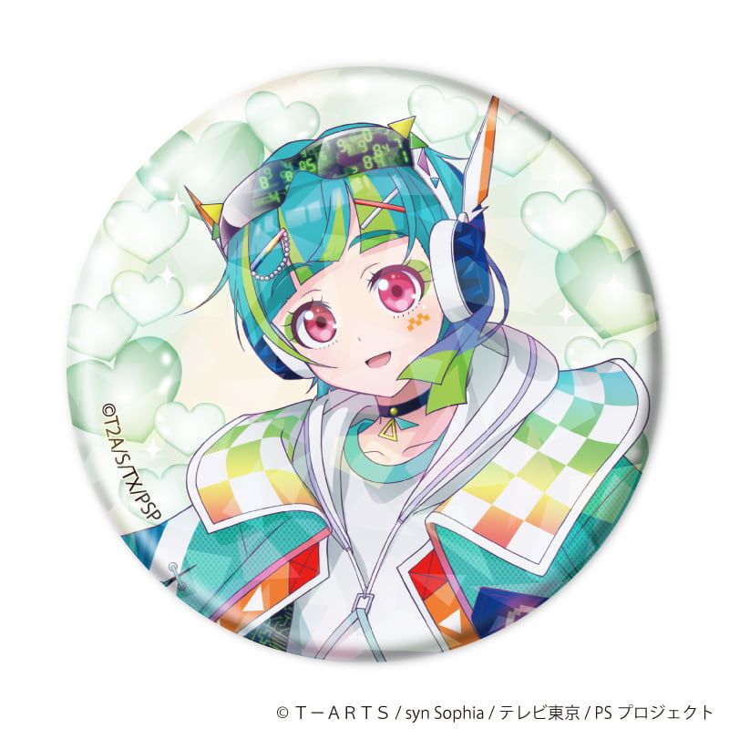 ホログラム缶バッジ(57mm)「プリティーシリーズ」02/コーデアレンジver. コンプリートセット(全10種)(描き下ろしイラスト)