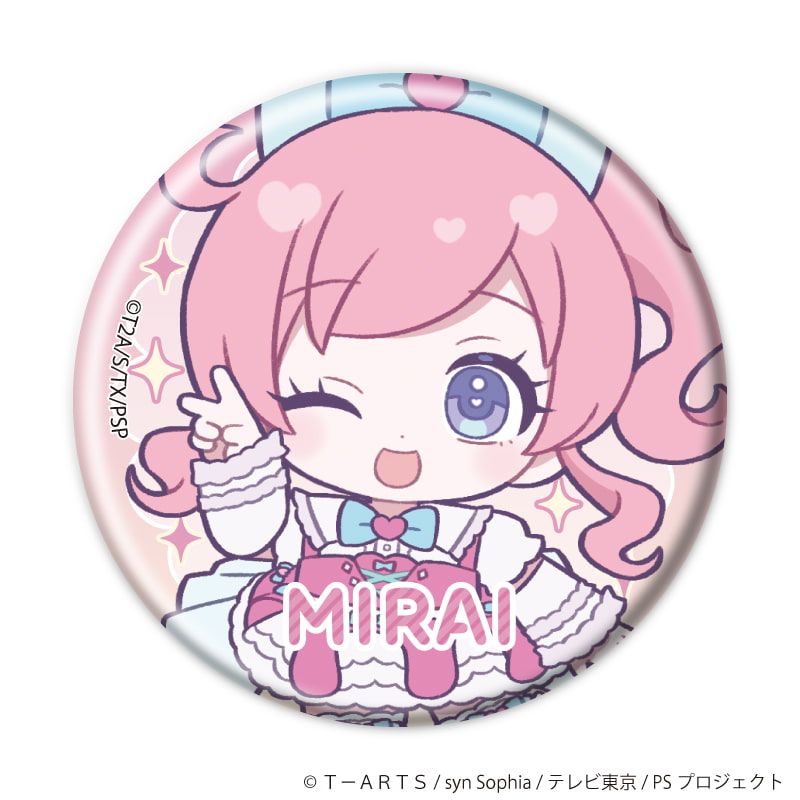缶バッジ「プリティーシリーズ」05/キラッとプリ☆チャン コーデアレンジver. ブラインド(6種)(ミニキャライラスト)